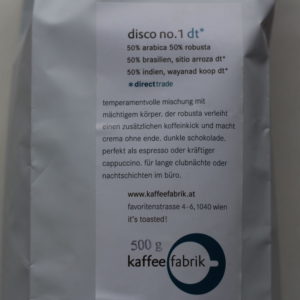 Kaffee ganze Bohne disco