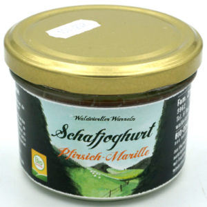Schafjoghurt mit Fruchtspiegel Pfirsich-Marille