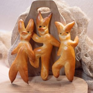 Krampus aus Briocheteig