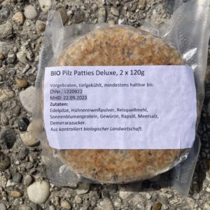 Pilz-Burger Patties 2 Stück tiefgekühlt