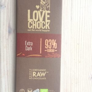 Schokolade Lovechock in Rohkostqualität 93% Kakao