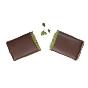 Nougat dunkel mit Kürbiskern und Spirulina