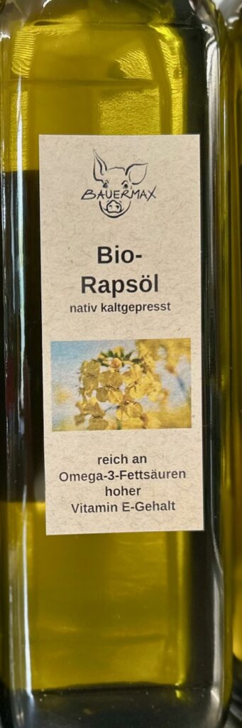 Flasche Rapsöl 0,75 Liter von Bauermax