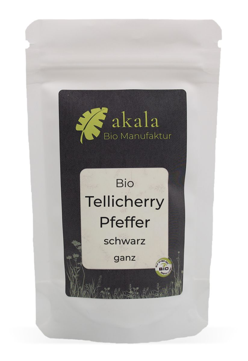 Pfeffer schwarz "Tellicherry" ganz im Beutel