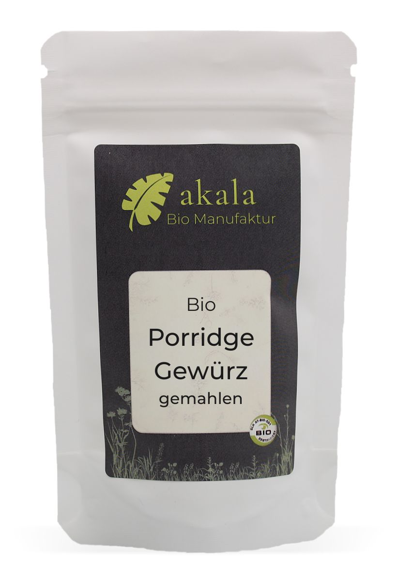 Porridge Gewürz gemahlen im Beutel