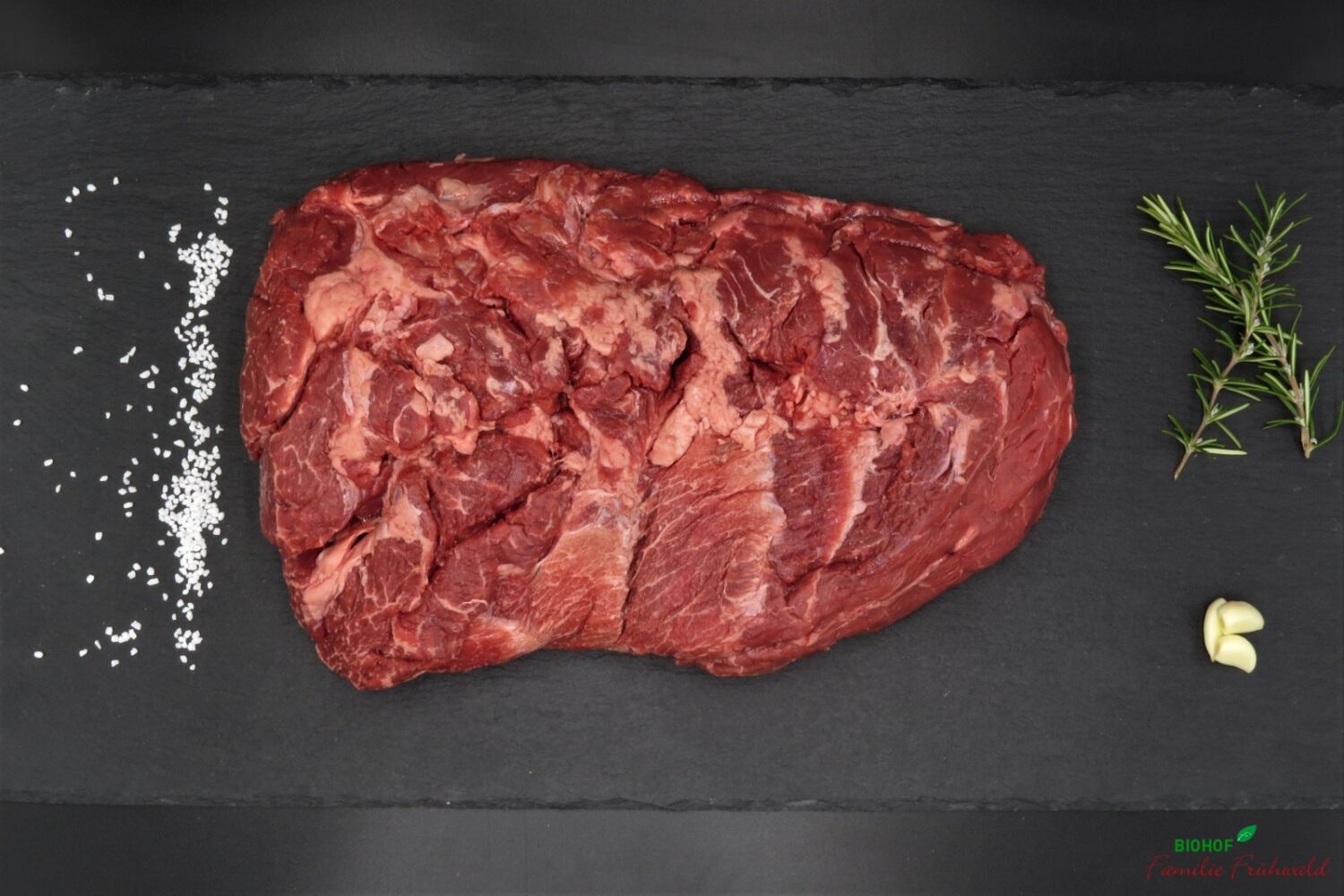 Hinteres Ausgelöstes im Ganzen Verwendungszweck: für Suppe (mager), für Gulasch, zum Braten, für Steaks
