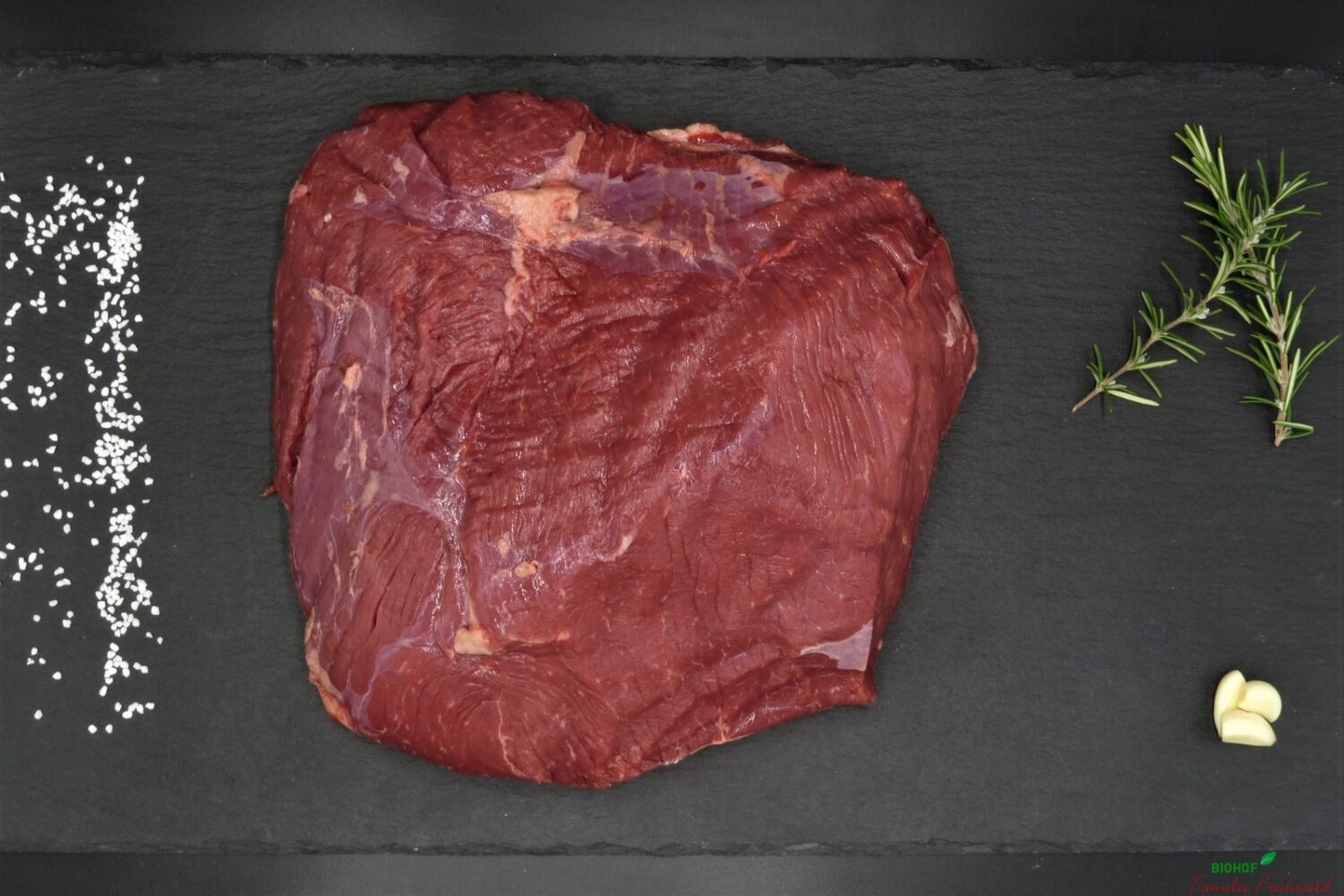 Hüferl im Ganzen Verwendungszweck: für Steaks, zum kurz Braten, für Beef Tartare