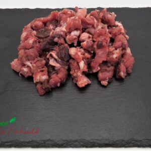 Rinderfleisch grob faschiert mit Leber